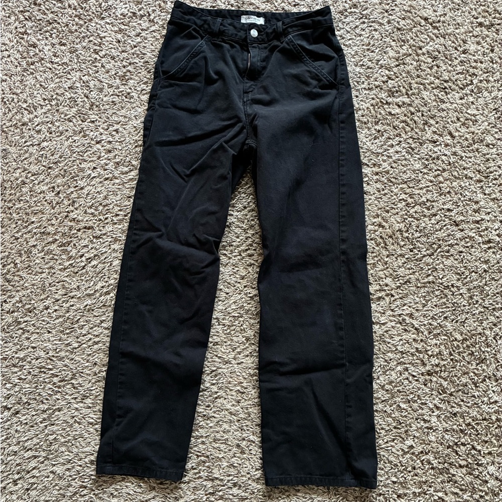 Carhartt WIP Black Straight leg jeans women’s simple pants